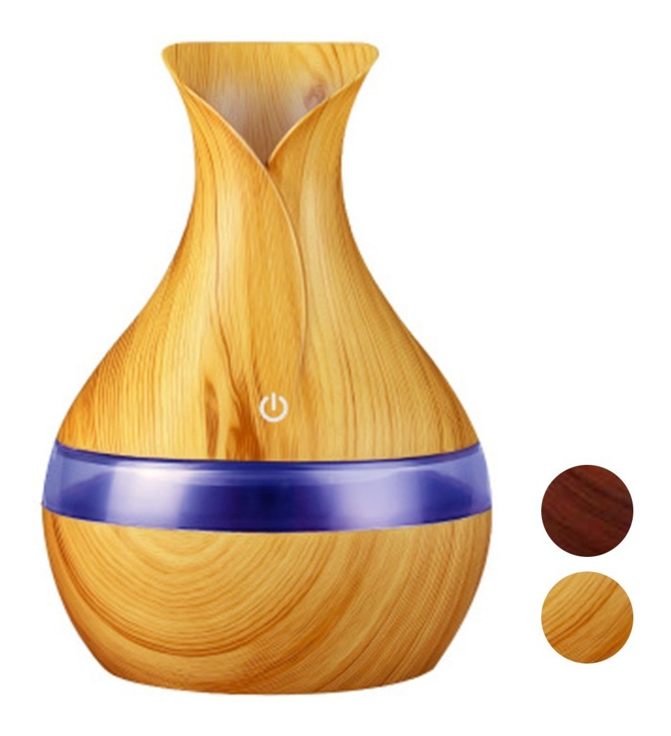 D_989553-MLU32745807743_112019-F.jpg Humidificador Difusor Vaporizador Aromaterapia Madera Oscura - Imagen 1