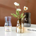 Florero De Cristal 16cm Vidrio Decoración Cuello Curvo - Imagen 7