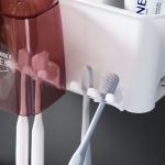 Porta Cepillo Con Vasos Estante Adhesivo Baño - Imagen 4