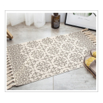 Alfombras Nórdicas Vintage Con Borlas Flecos Textil 90 Cm Diseño De La Tela Opción 6 - Imagen 2