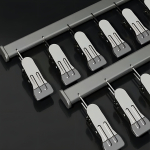 Tendedero Para Pared Plegable Con Palillos Medias Color Gris - Imagen 2