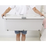 Caja Organizadora De Ropa Doble Tapa Y Ruedas Grande - Imagen 5