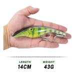 Señuelo Pesca Jerkbait Wobblers 14cm 43gr Ceba - Imagen 14
