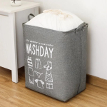 Organizador Para Ropa Sucia Cesto Almacenamiento Gris - Imagen 5