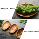 Bandeja Fuente Ovalada De Madera Copetín Centro De Mesa - Imagen 7