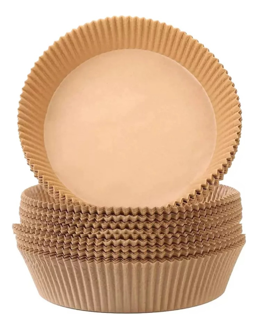 D_994667-MLU74456754041_022024-F.jpg Papel Bandeja Descartable P/ Air Fryer Facilita Limpieza 50u - Imagen 1