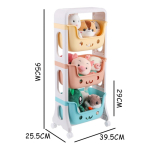 Organizador Infantil Para Juguetes Gran Capacidad 3 Estantes - Imagen 2