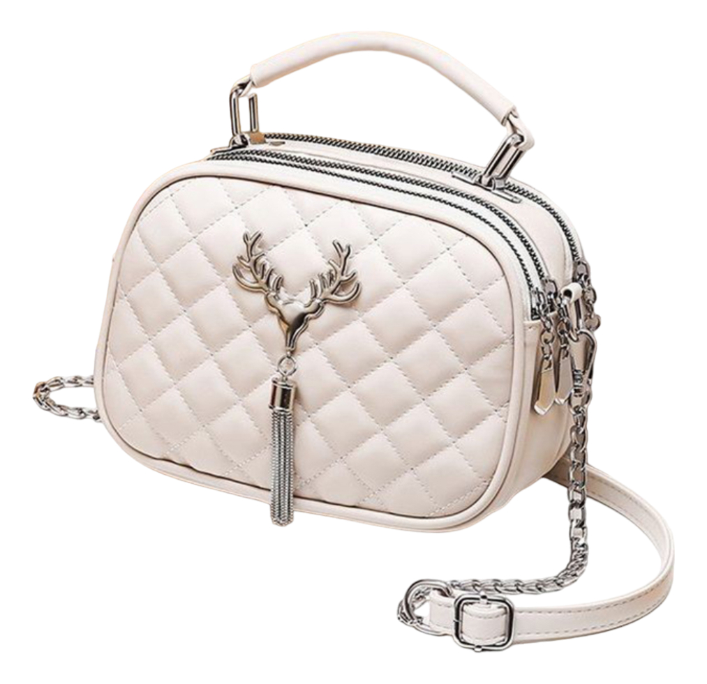 D_995777-MLU78157795105_082024-F.jpg Bandolera Cartera Capitoneada Con Cadena V - Imagen 1