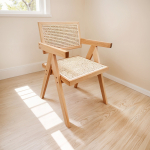 Silla Boho Con Apoyabrazos Para Interiores Living Comedor - Imagen 2