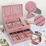 Joyero Organizador De 3 Capas Para Joyas Anillos Pulseras - Imagen 10