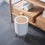 Papelera Cesto Basura Patas De Madera Decorativo Cocina Baño - Imagen 5