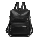 Mochila Urbana En Cuero Pu Estilo Hobo Varios Bolsillos - Imagen 6