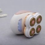 Depiladora Electrica Recargable 4 Cabezales Corporal Color Blanco - Imagen 2