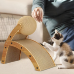 Juguete Rascador Para Gatos Doble Con Bola Y Carton - Imagen 4